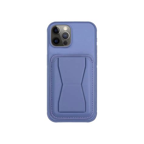 Kožený kryt s kapsou na karty a výklopným stojánkem pro iPhone 12 / 12 ...