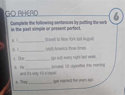 Past Simple Or Present Perfect Brainly Lat