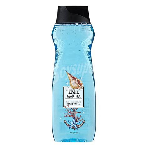 Deliplus Gel baño dermo aroma piel normal aqua marina Botella 750 ml