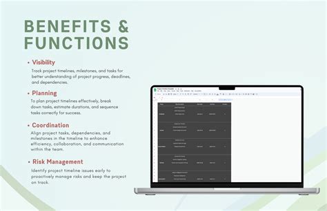 Project Timeline Template in MS Excel, Google Sheets - Download ...