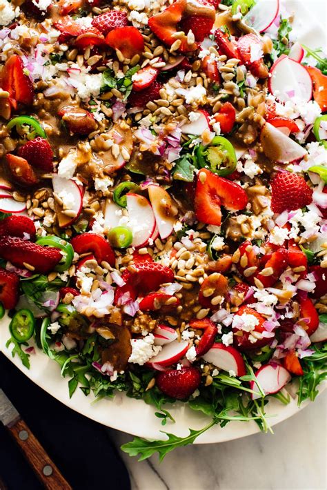 Strawberry Arugula Salad Recipe With Balsamic Vinaigrette Cookie And Kate