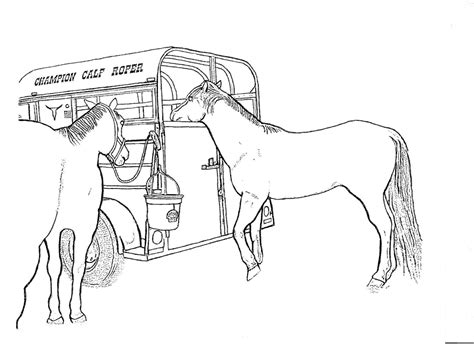 Barrel Racing Coloring Pages