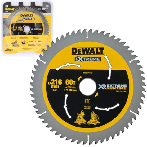 DEWALT DT99570 Tarcza do cięcia drewna 216x30mm 60T Mensura pl