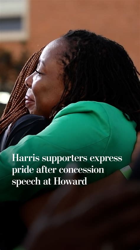 Harris Supporters Express Pride After Concession Speech