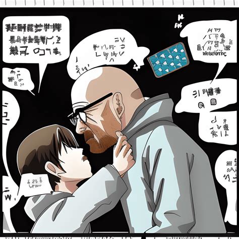 Kawaii Anime Walter White And Jesse Pinkman Kissing Graphic · Creative