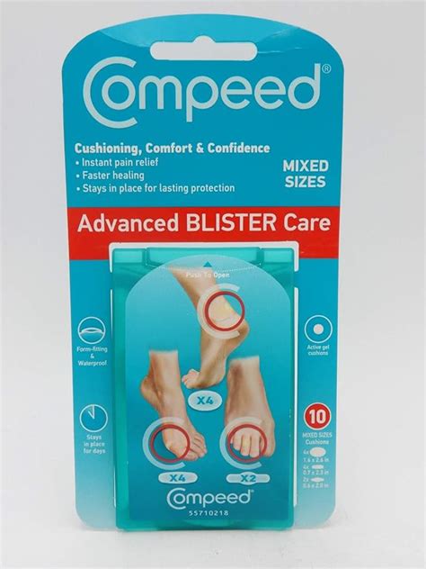 Compeed Advanced Blister Care Cushions 10 Count Medium 1