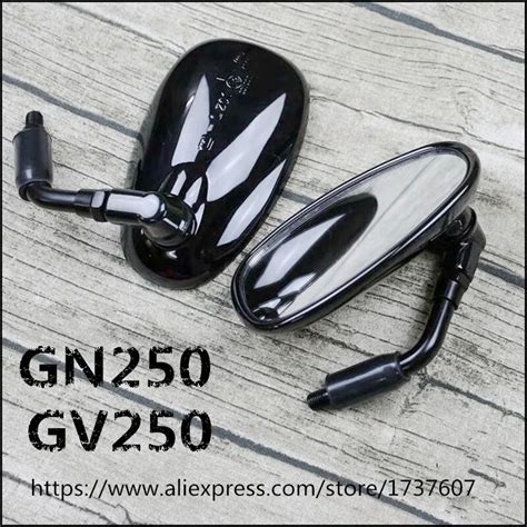 10mm Oval Motorcycle Back Mirrors Universal Vintage Motorcycle Rearview