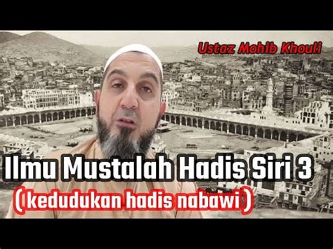 LIVE Ilmu Mustalah Hadis Siri 3 YouTube