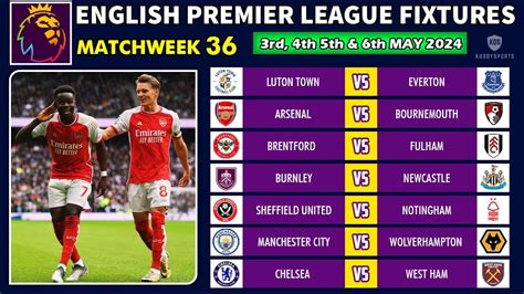 Premier League 20242025 Fixtures And Results Football Scores Lucoxcl