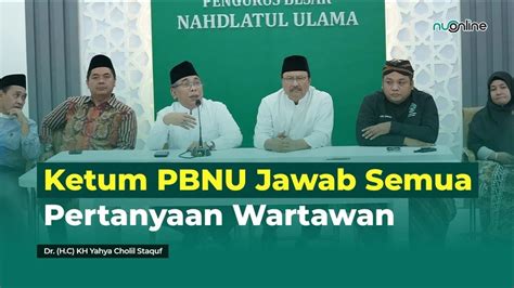 Lengkap Respons PBNU Atas 5 Nahdliyin Yang Kunjungi Israel YouTube