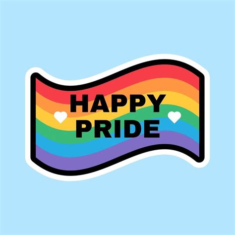 Happy Pride Month Rainbow Flag Sign Design Pride Day Gay Pride Party