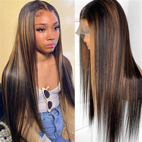 Iftime Ombre Lace Front Wig Human Hair 16inch 13x4