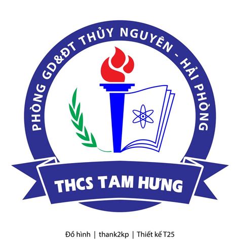 Vector Logo Tr Ng Thcs Tam H Ng H I Ph Ng Education Logo Design