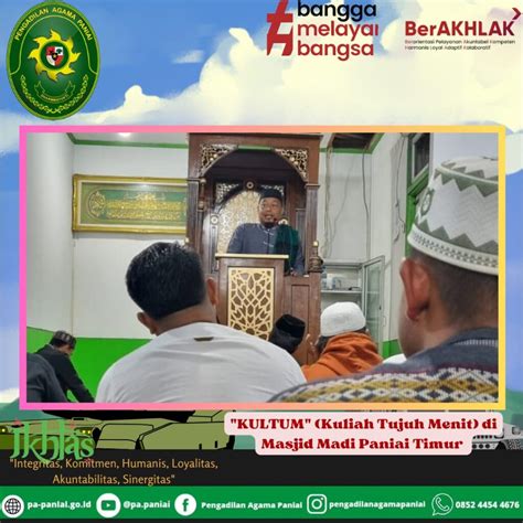 Ramadhan Malam Pertama Ketua Pa Paniai Jadi Penceramah Di Masjid Madi