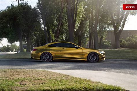 2016 Mercedes Benz S500 Coupe Looks Impressive In Gold Wrap