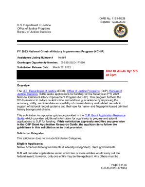 Fillable Online Fy National Criminal History Improvement Program