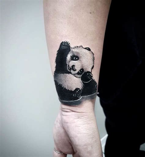 Panda Tattoo on Wrist - Best Tattoo Ideas Gallery