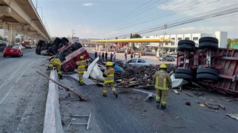 Autopista México Puebla Volcadura De Tráiler Bloquea La Circulación Con Sentido A Cdmx El