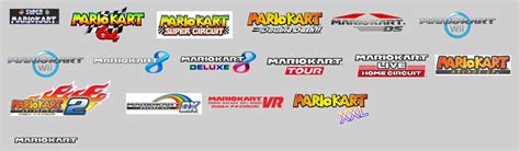 Ultimate Logo Collection Of Mario Kart Series By Abbysek On Deviantart