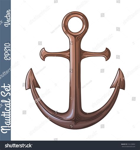 Hand Drawn Anchor Vector Illustration Vector De Stock Libre De