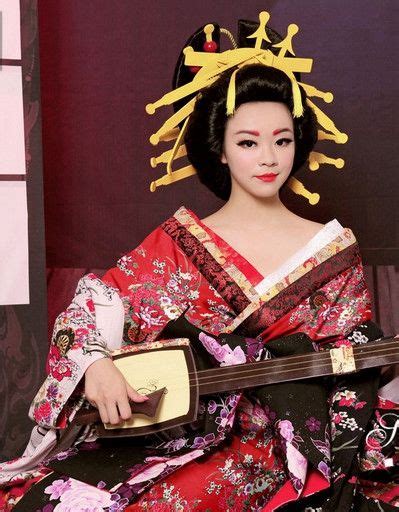 Tradicional Japonês Gueixa Quimono trajes e acessórios de cabelo