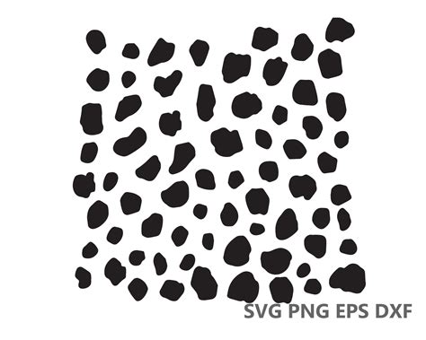 Dalmatian Spots Pattern SVG Cutting Files Eps Dxf Png Cricut Etsy