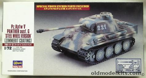 Hasegawa Pz Kpfw V Panther Ausf G Steel Wheel Version With