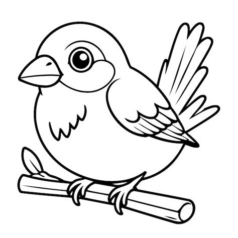 Illustration Vectorielle D Un Mignon Dessin De Moineau Pour Les Tout