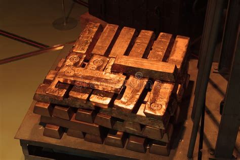 Collection of Gold Bars in the Museum. Editorial Photography - Image of ...