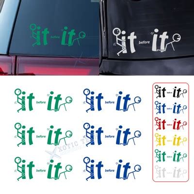Stick Figure Fuck It Before It Fu Ks You Vinyl Window Decal Sticker Car Truck EBay