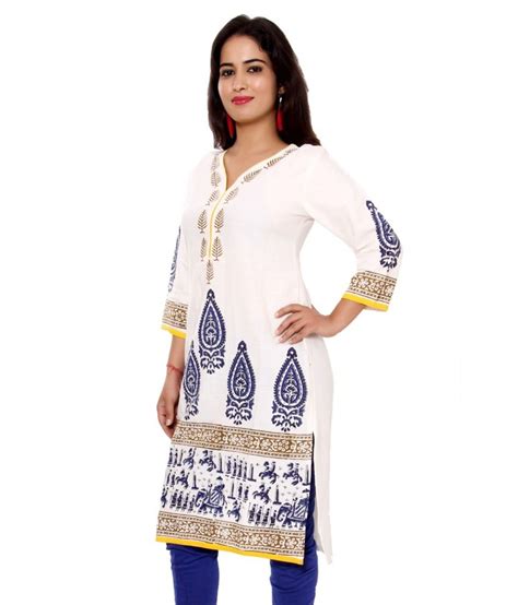 Jaipuri Printed Cotton Kurti Buy Jaipuri Printed Cotton Kurti Online