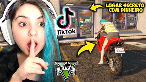 TESTEI Os TIK TOKS Mais VIRAIS Do GTA V No JOGO FUNCIONOU LOJA