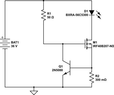 power supply - Switching circuit for driving LED at different current values