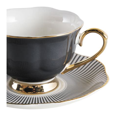 Coffret De Tasses Th Madame De R Camier Gris Mathilde M