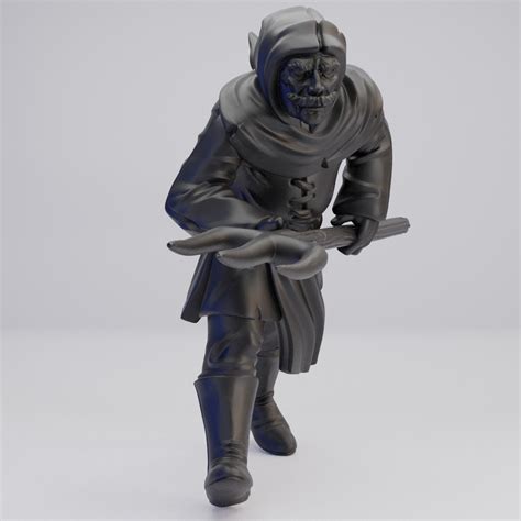 Hot Goblin 村人B ミニチュア 熊手と疾走TRPG ホットゴブリン