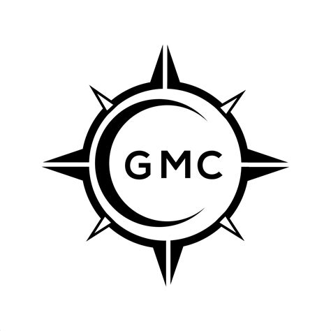 Gmc Abstract Technology Circle Setting Logo Design On White Background