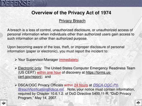 Ppt Fy 2015 Privacy Act Training Overview Of The Privacy Act Of 1974