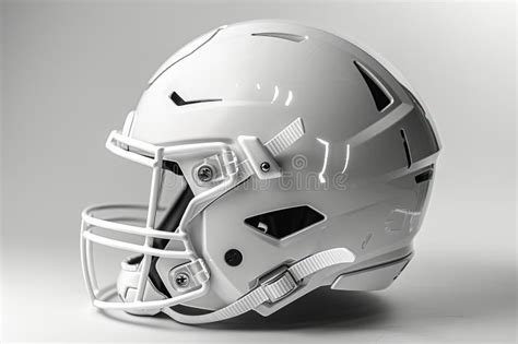 Modern White American Football Helmet. Generative AI. Stock ...