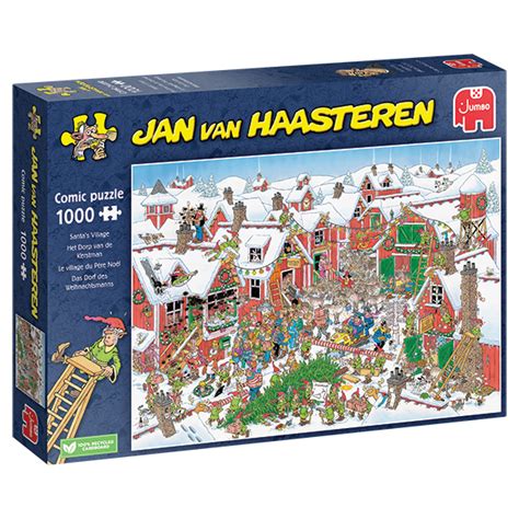 Casse tête Jumbo 1000 pcs Le village du Père Noël Jan Van