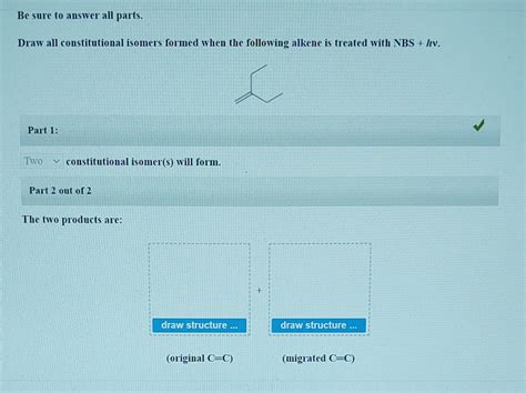 Solved Be Sure To Answer All Parts Draw All Constitutional