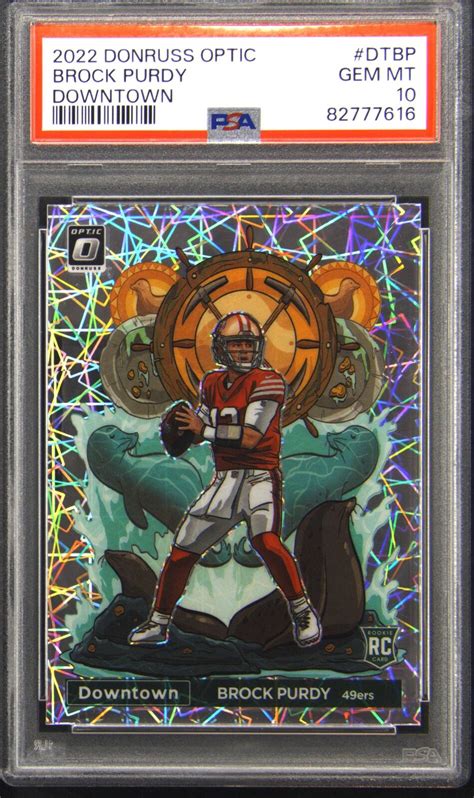 Brock Purdy 2022 Optic DT BP Downtown PSA 10 Price Guide Sports Card