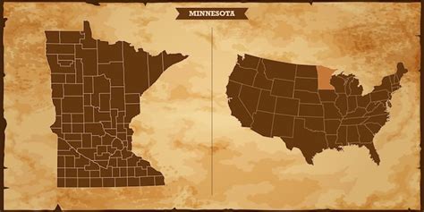 Mapa Del Estado De Minnesota Mapa De Los Estados Unidos De Am Rica Con