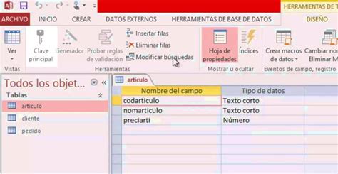 Tablas En Access Ejemplos Fiteranmapa