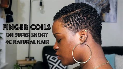 Finger Coils On Super Short 4c Twa Tutorial Youtube Natural Hair Styles Finger Coils