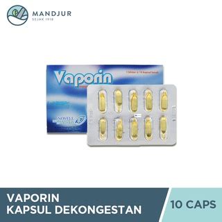 Jual Vaporin Kapsul Dekongestan Inhalasi Isi Kapsul Lunak Shopee