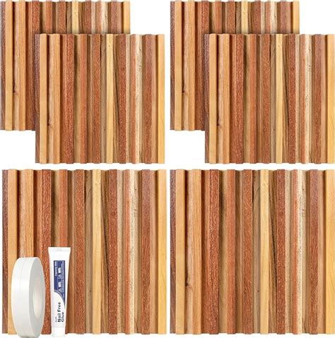 Amazon Aboofx Solid Wood Wall Panels Pcs Bendable Wall Panels