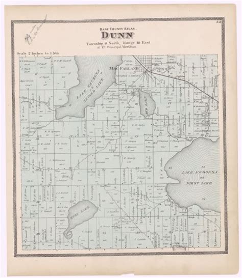 Plat Map Of Dunn Map Or Atlas Wisconsin Historical Society