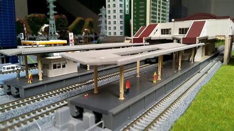 N Scale Japanese Model Train With Kato Transit Expansion Station Youtube