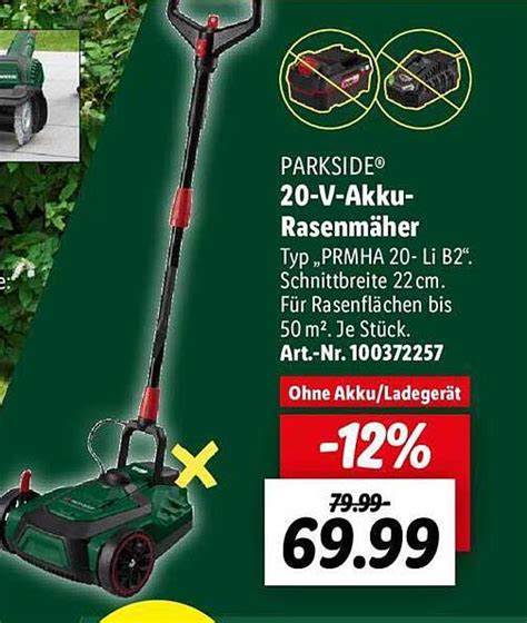 Parkside V Akku Rasenm Her Angebot Bei Lidl Prospekte De