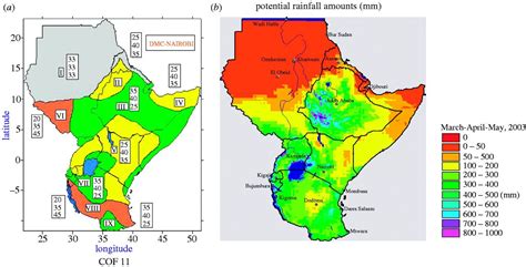 Kenya climate map - Map of Kenya climate (Eastern Africa - Africa)